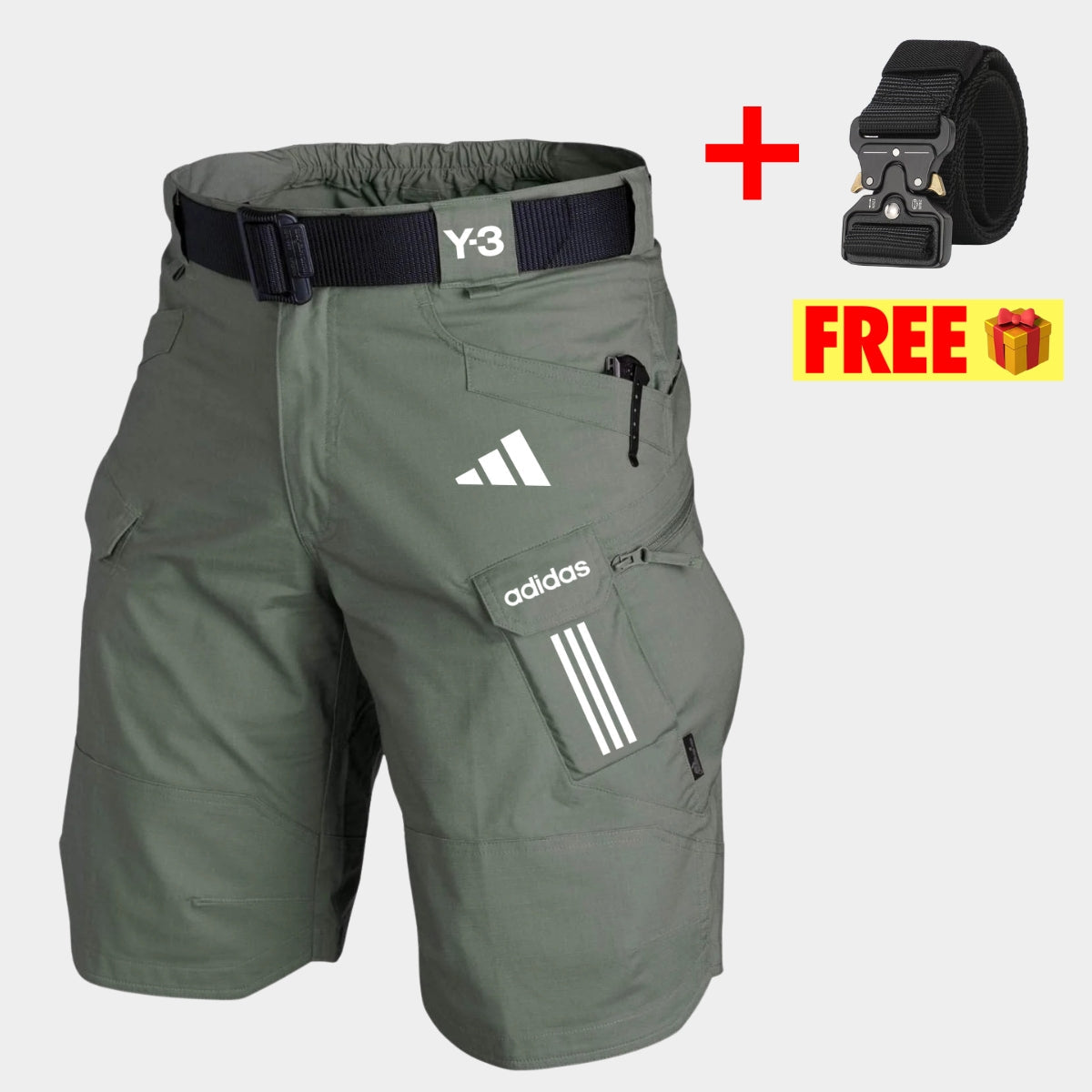 Tactical Cargo Shorts + Free Belt — CLEARANCE PRICE