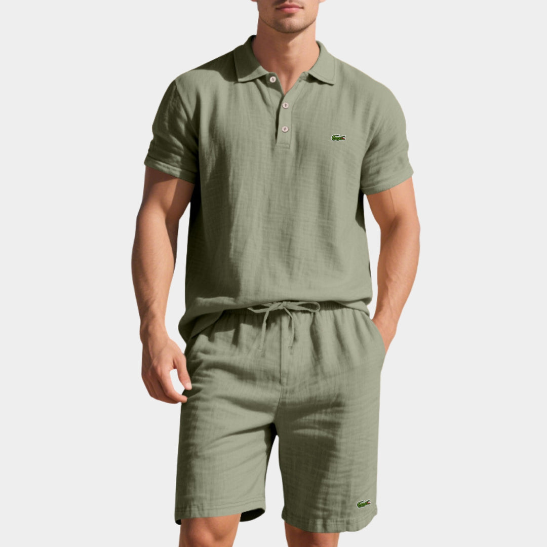 Casual Polo & Shorts Set - CLEARANCE SALE